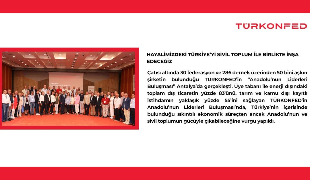 Hayalimizdeki Türkiye’yi Sivil Toplum ile Birlikte İnşa Edeceğiz