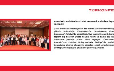 Hayalimizdeki Türkiye’yi Sivil Toplum ile Birlikte İnşa Edeceğiz
